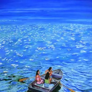 A Whole New World – Visionary oil painting by Gomathi's (100 cm x 70 cm)