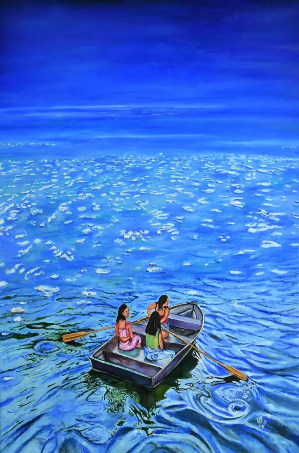 A Whole New World – Visionary oil painting by Gomathi's (100 cm x 70 cm)
