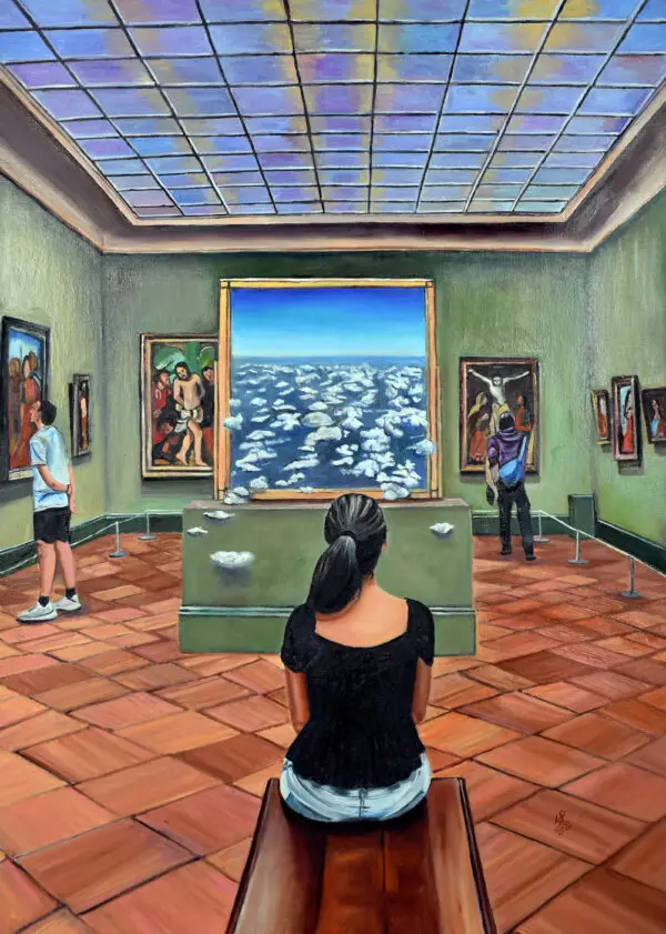 The Met – Striking oil painting by Gomathi (39 cm x 27 cm)