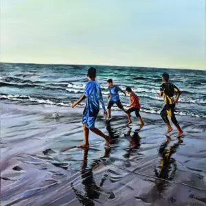 Hold onto your Magic 2 by Gomathi S – Oil Painting on Canvas 100x80 cm