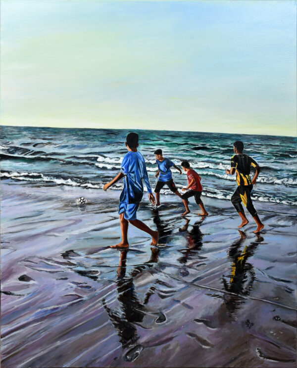 Hold onto your Magic 2 by Gomathi S – Oil Painting on Canvas 100x80 cm